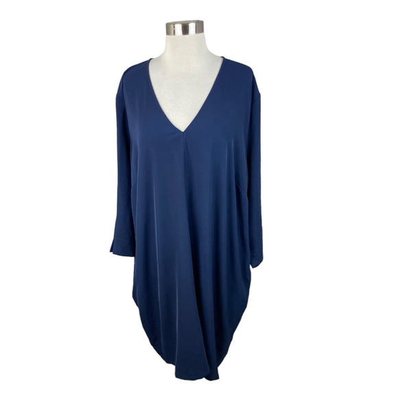 Universal Standard NEW XL 26-28 Marine Blue Long Sleeve Premier Dress - Picture 1 of 4